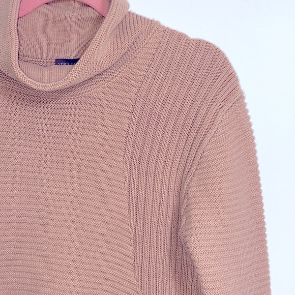 Vince Camuto Womens Oversized Rib Knit Sweater in Mauve Dusty Rose - Picture 7 of 8